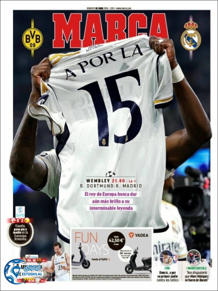 روزنامه ورزشی مارکا شنبه 12 خرداد 1403 