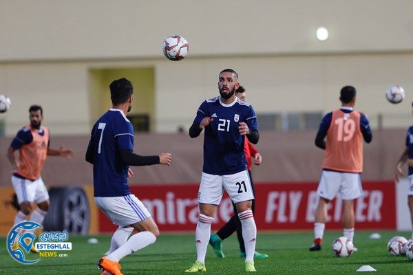 تمرین تیم ملی فوتبال در امارات