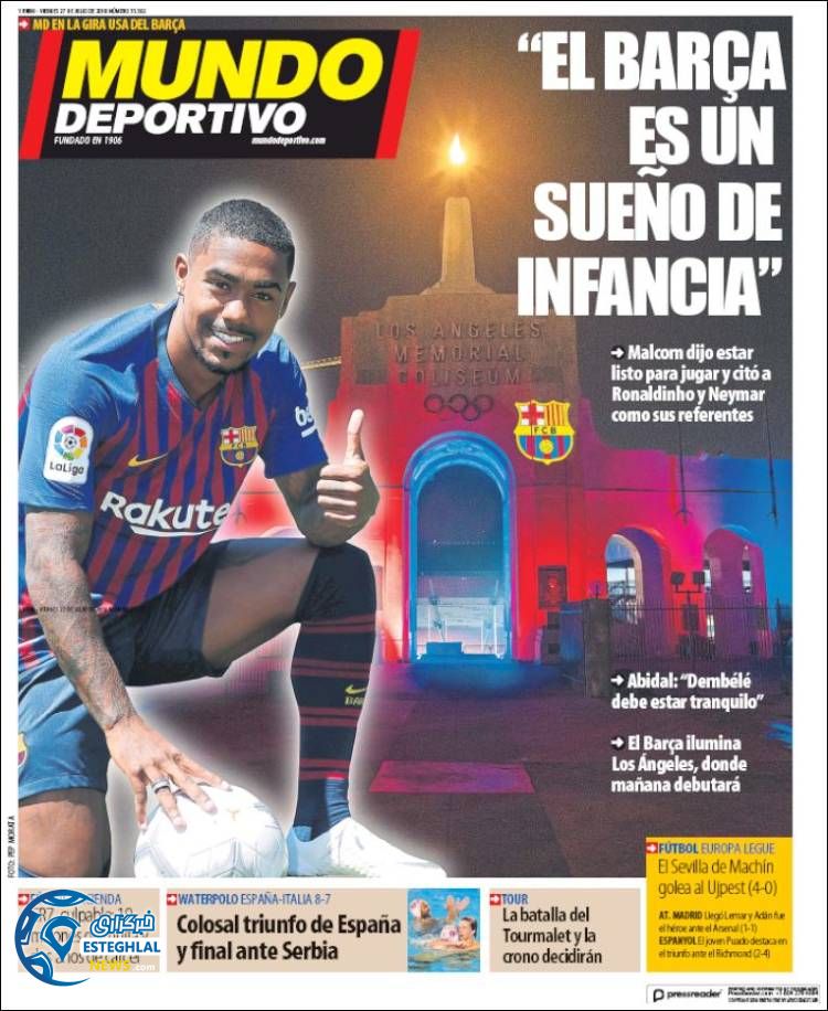 روزنامه ورزشی موندو دپورتیوو جمعه 5 مرداد 1397