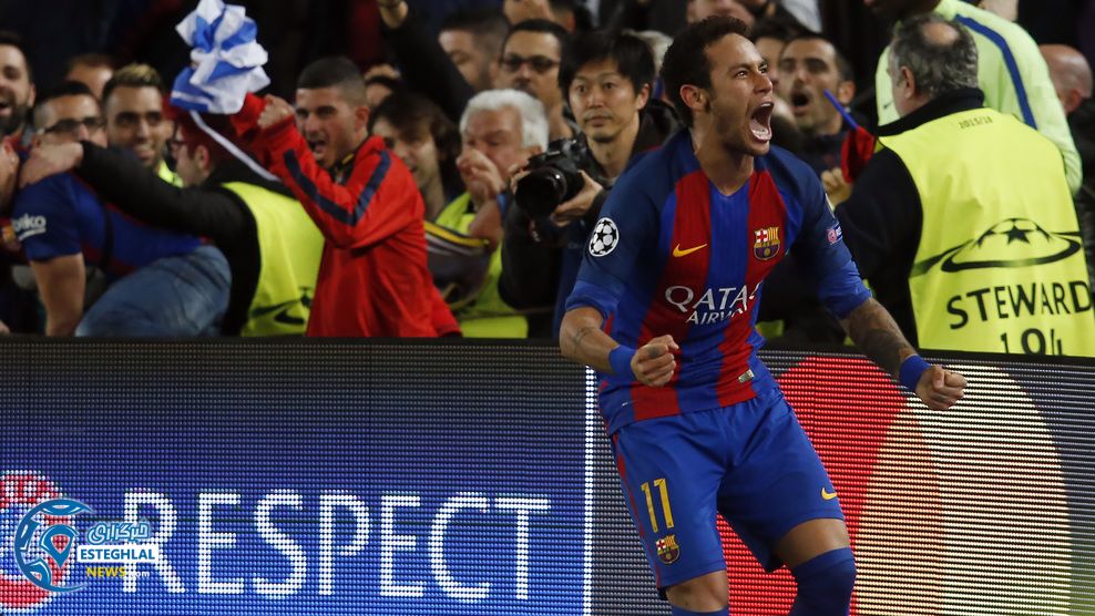 لیگ قهرمانان اروپا دیدار بارسلونا و پاری سن ژرمن