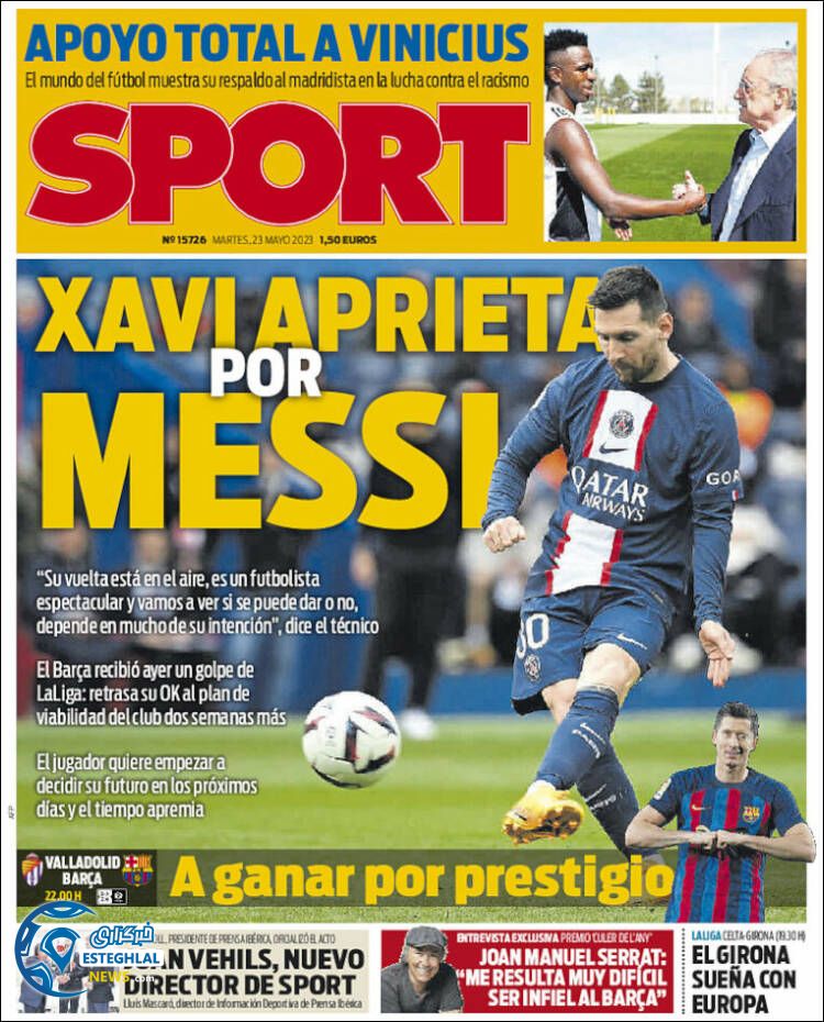 روزنامه ورزشی  اسپورت سه شنبه 2 خرداد 1402 