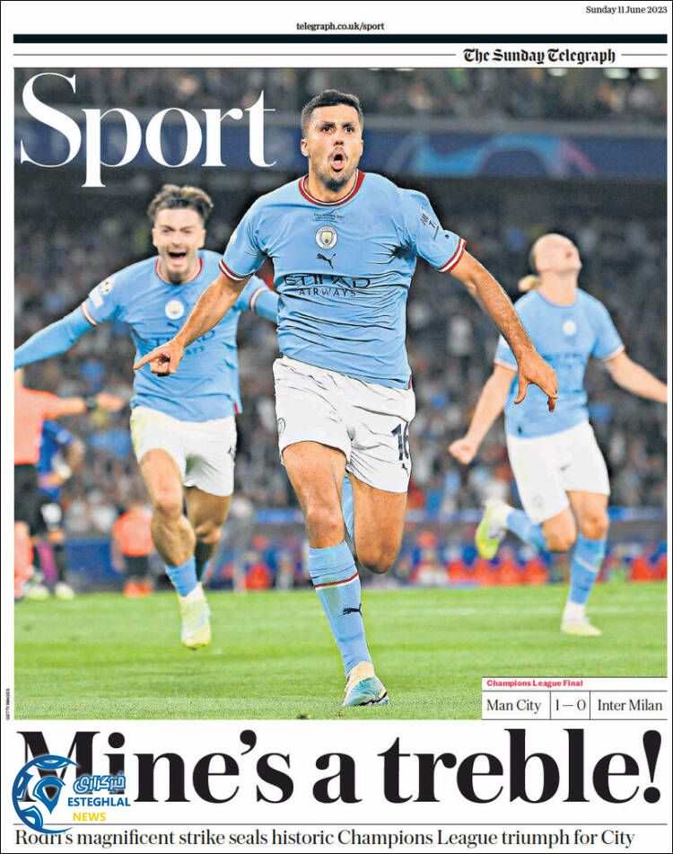 روزنامه ورزشی تلگراف اسپورت یکشنبه 21 خرداد 1402 