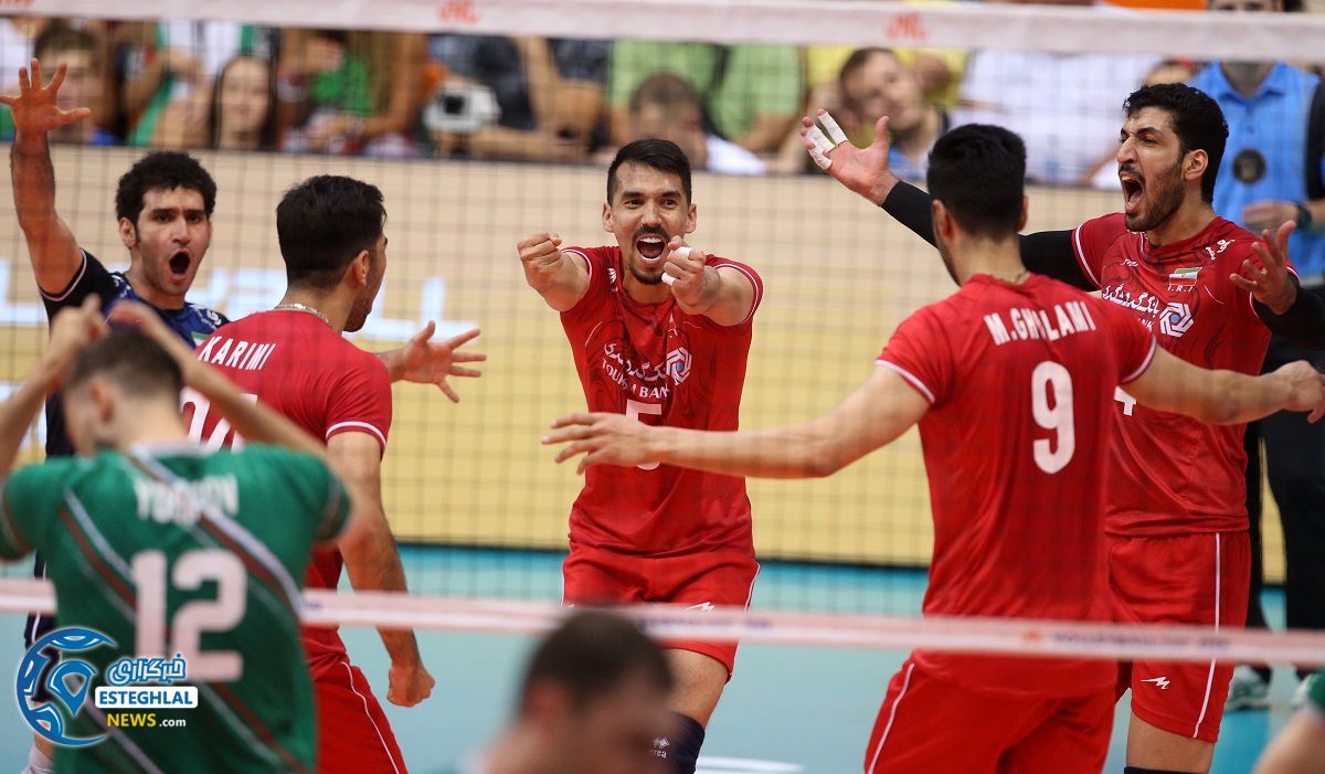 دیدار تیم های ملی والیبال بلغارستان و ایران
