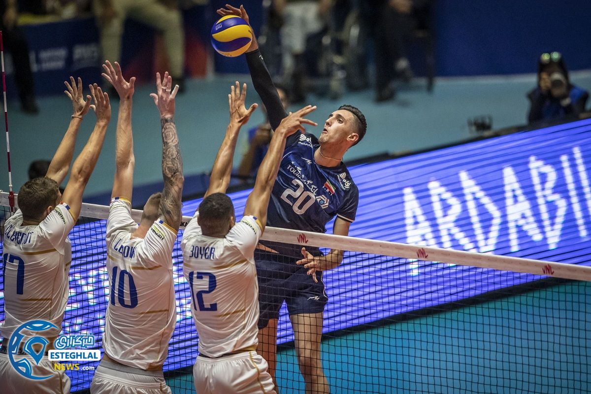 دیدار تیم های ملی والیبال ایران و فرانسه