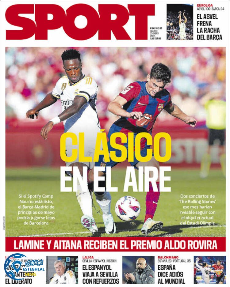 روزنامه ورزشی  اسپورت شنبه 6 بهمن 1403  