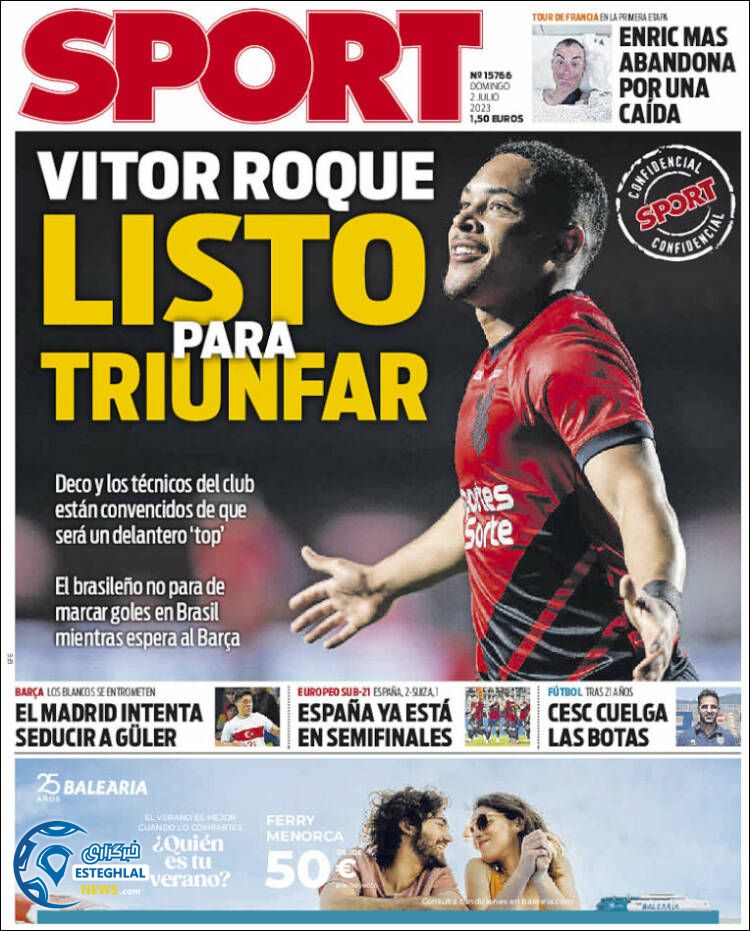 روزنامه ورزشی  اسپورت یکشنبه 11 تیر 1402 