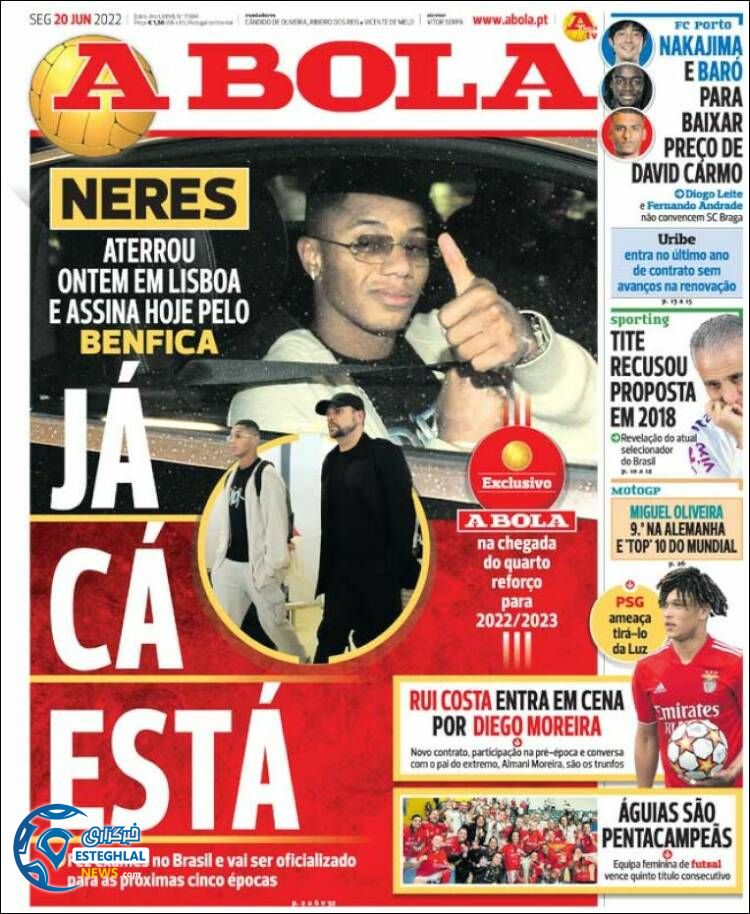 روزنامه ورزشی آبولا دوشنبه 30 خرداد 1401