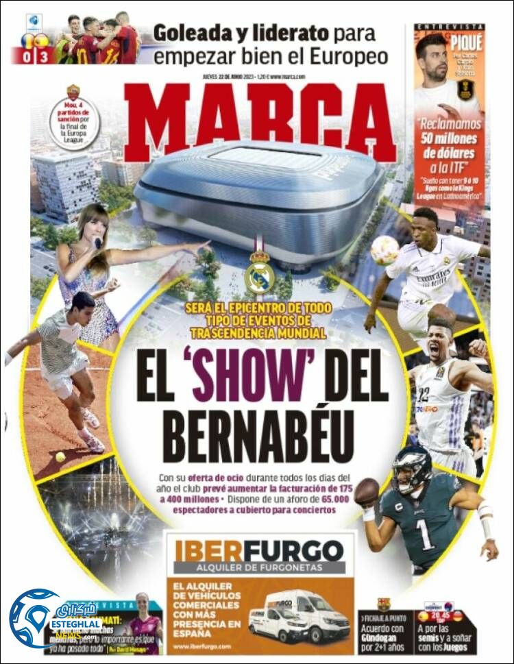 روزنامه  ورزشی مارکا پنجشنبه 1 تیر 1402 