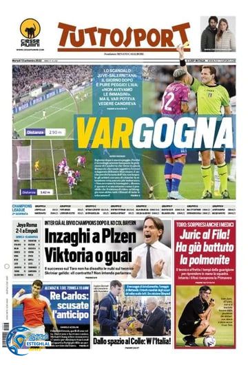 روزنامه ورزشی توتو اسپورت سه شنبه 22 شهریور 1401