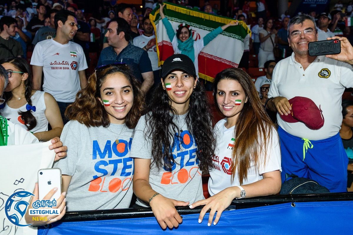 دیدار تیم های ملی والیبال برزیل و ایران