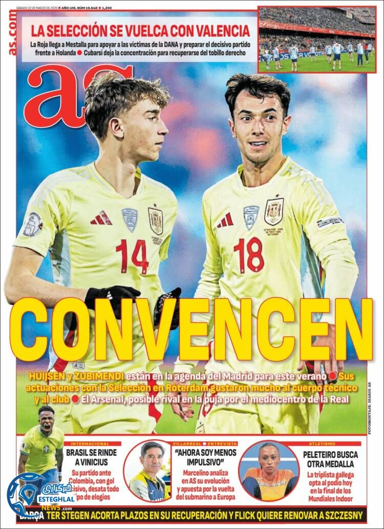 روزنامه  ورزشی آ اس شنبه 2 فروردین 1404 