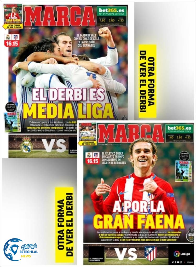 روزنامه های ورزشی جهان 19 فروردین 