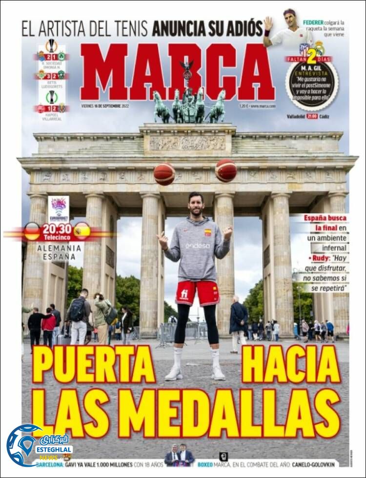 روزنامه ورزشی مارکا جمعه 25 شهریور 1401 