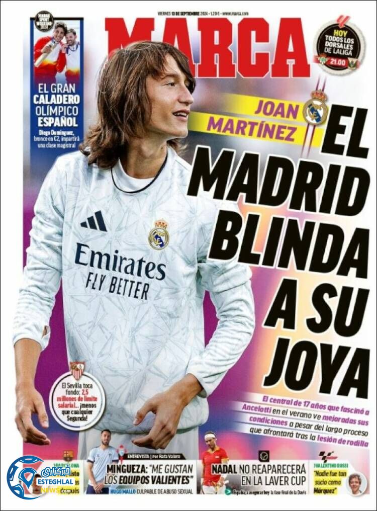 روزنامه ورزشی مارکا جمعه 23 شهریور 1403 