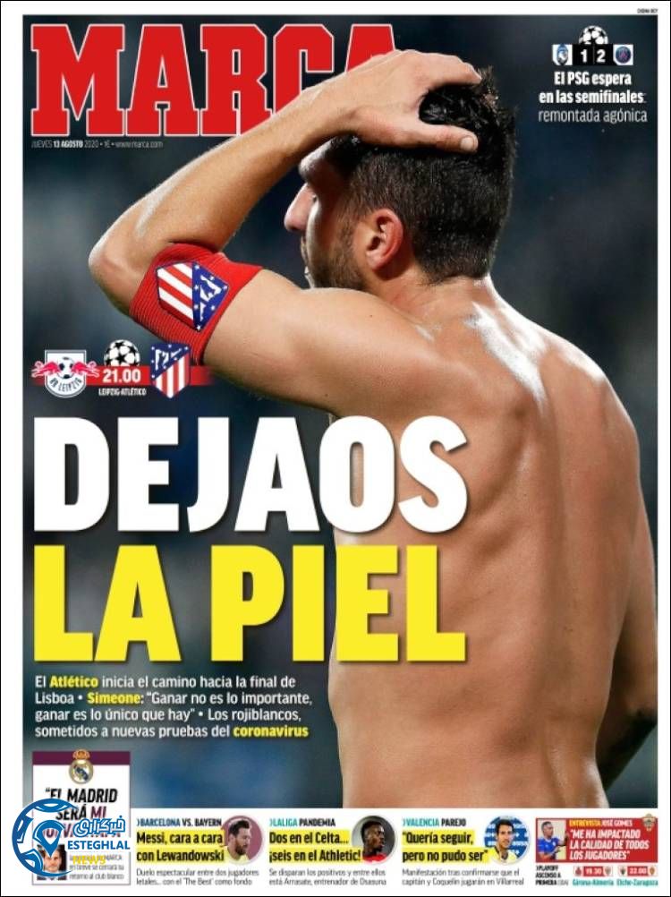 روزنامه ورزشی مارکا پنجشنبه 23 مرداد 1399