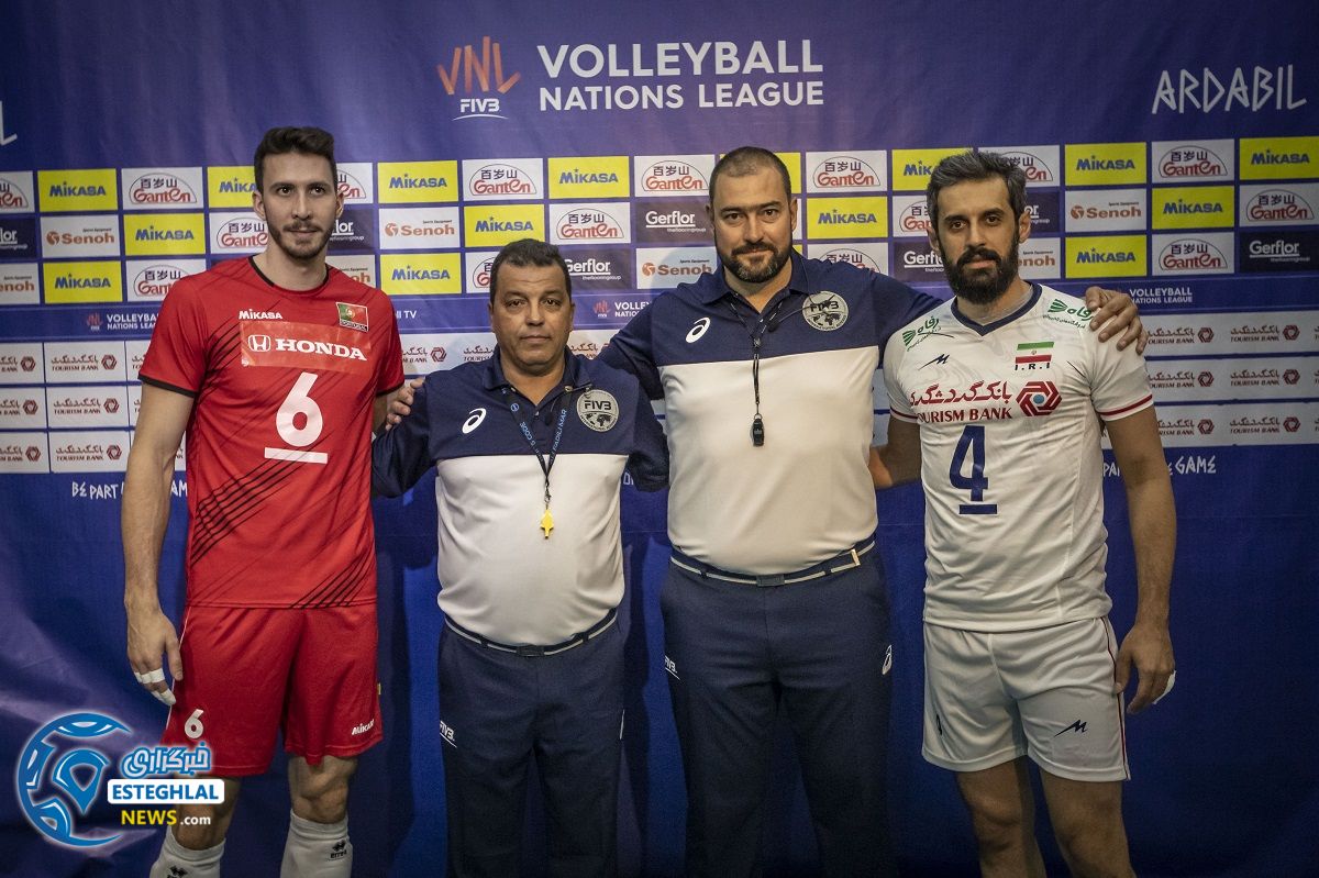 دیدار تیم های ملی والیبال ایران و پرتغال