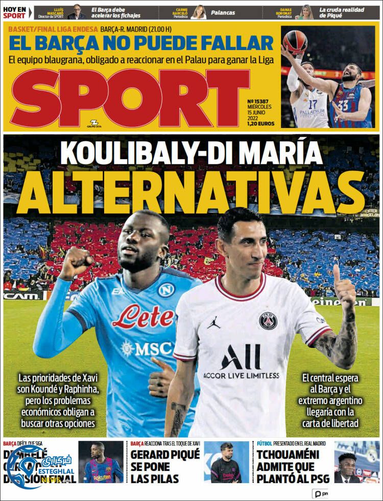 روزنامه ورزشی اسپورت چهارشنبه 25 خرداد 1401