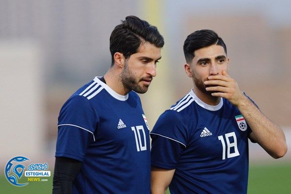 تمرین تیم ملی فوتبال در امارات