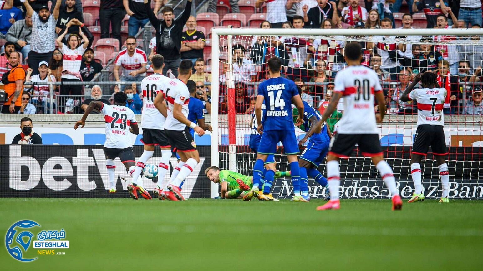 اشتوتگارت 1-3 بایرلورکوزن