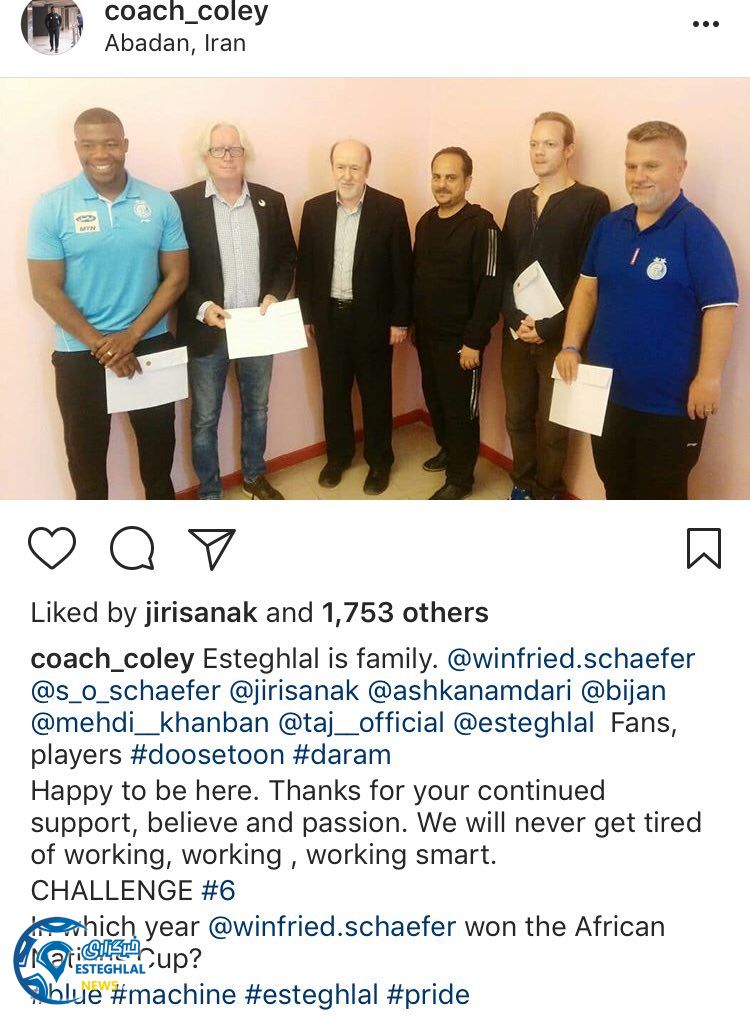 پست اینستاگرامی کولی پس از تمدید قرارداد