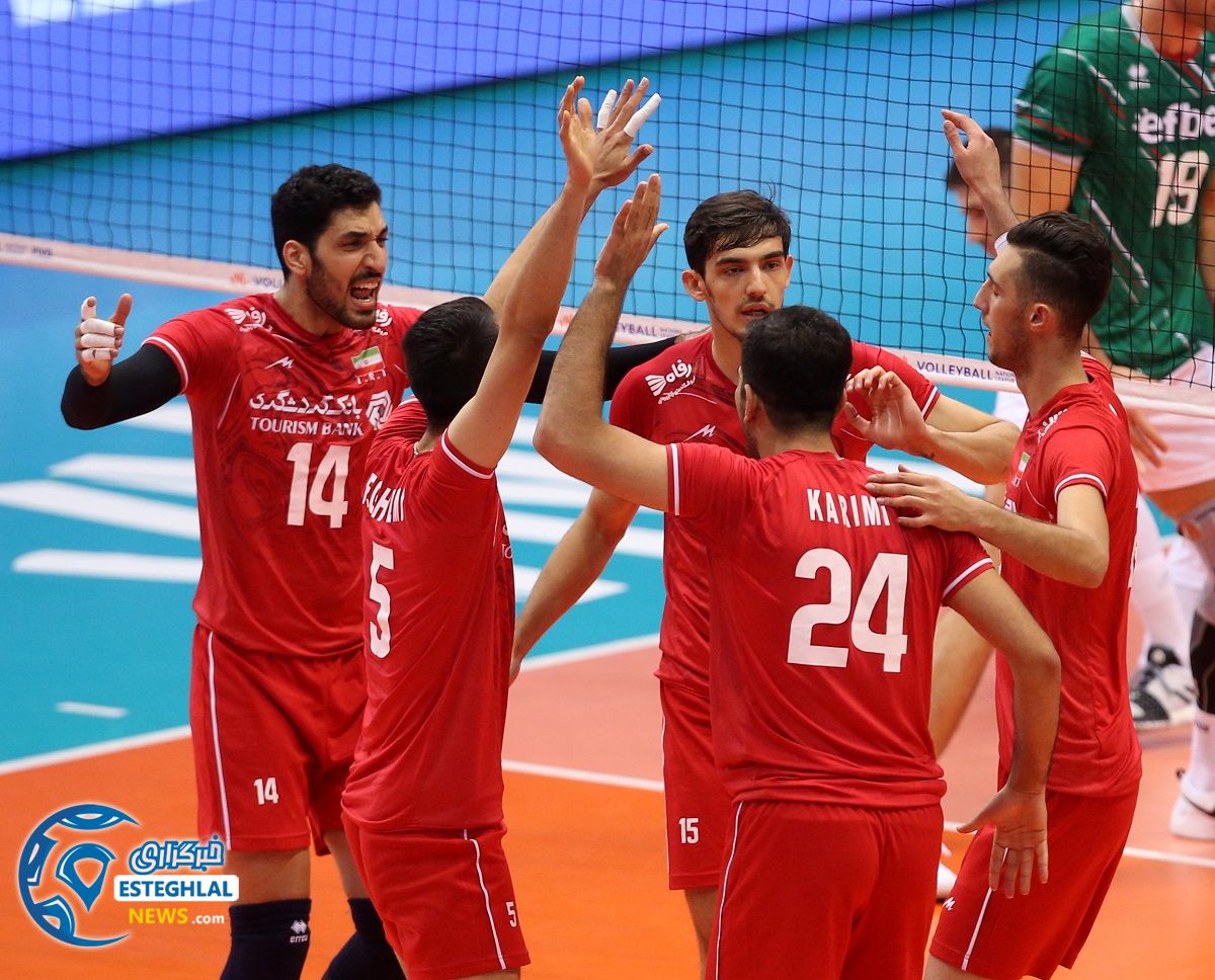 دیدار تیم های ملی والیبال بلغارستان و ایران