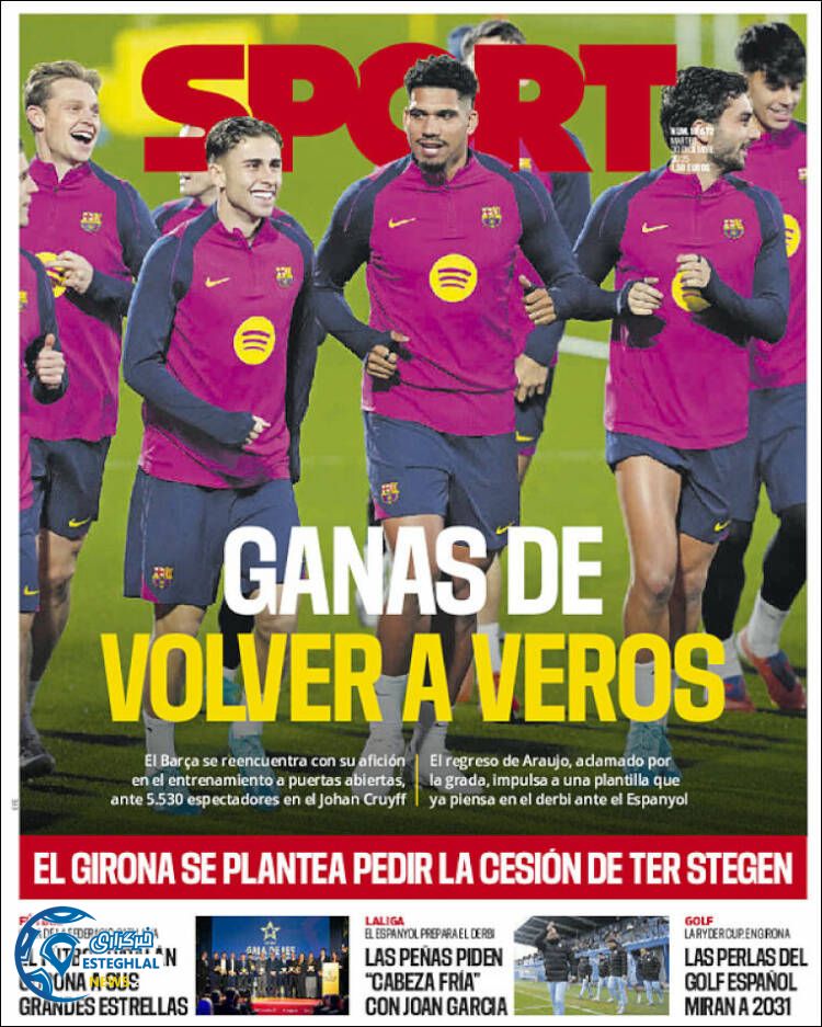 روزنامه ورزشی اسپورت  سه‌شنبه 9 دی 1404 