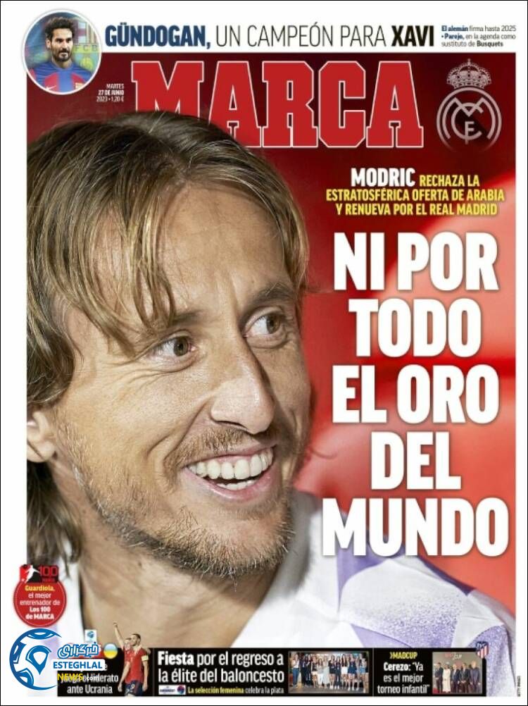 روزنامه ورزشی مارکا سه شنبه 6 تیر 1402 