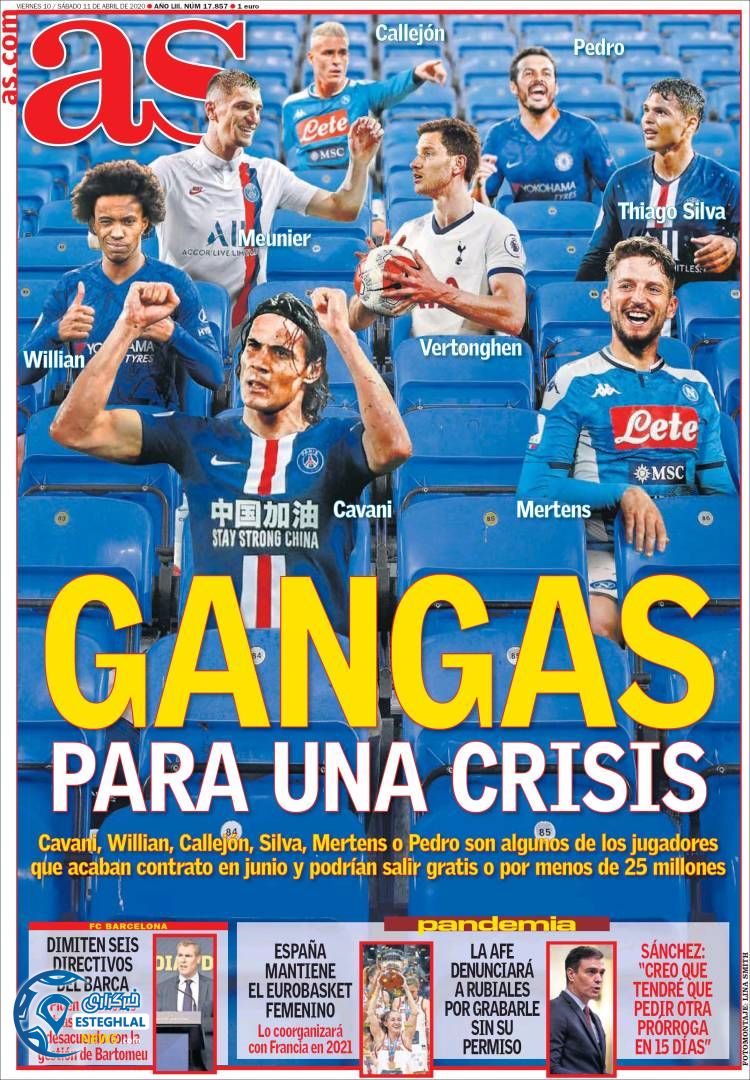 روزنامه ورزشی آاس جمعه 22 فروردین 1399