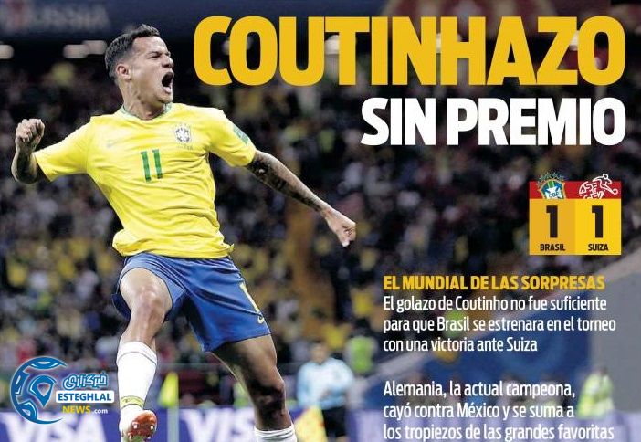 روزنامه های ورزشی جهان دوشنبه 28 خرداد 1397 