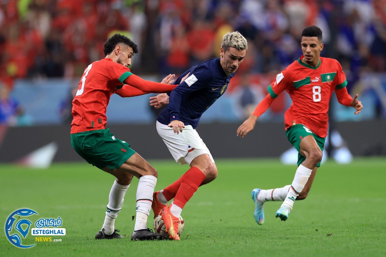فرانسه 2-0 مراکش&nbsp;&nbsp;