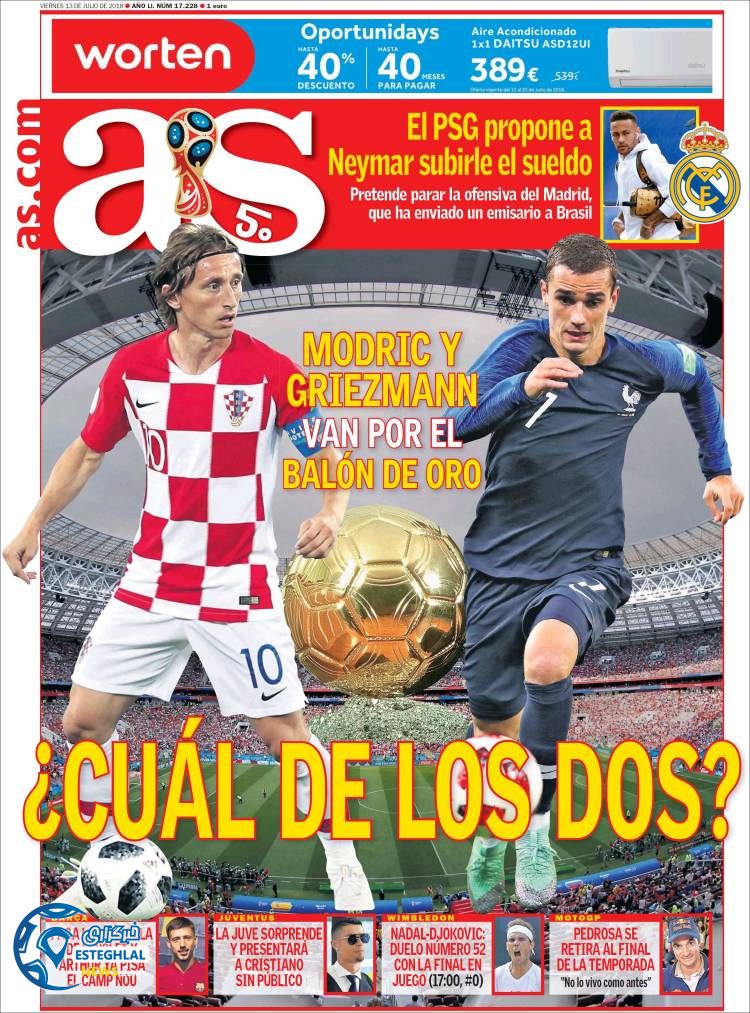 روزنامه ورزشی آاس جمعه 22 تیر 1397