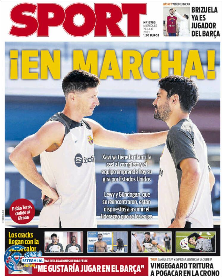 روزنامه ورزشی اسپورت چهارشنبه 28 تیر 1402 