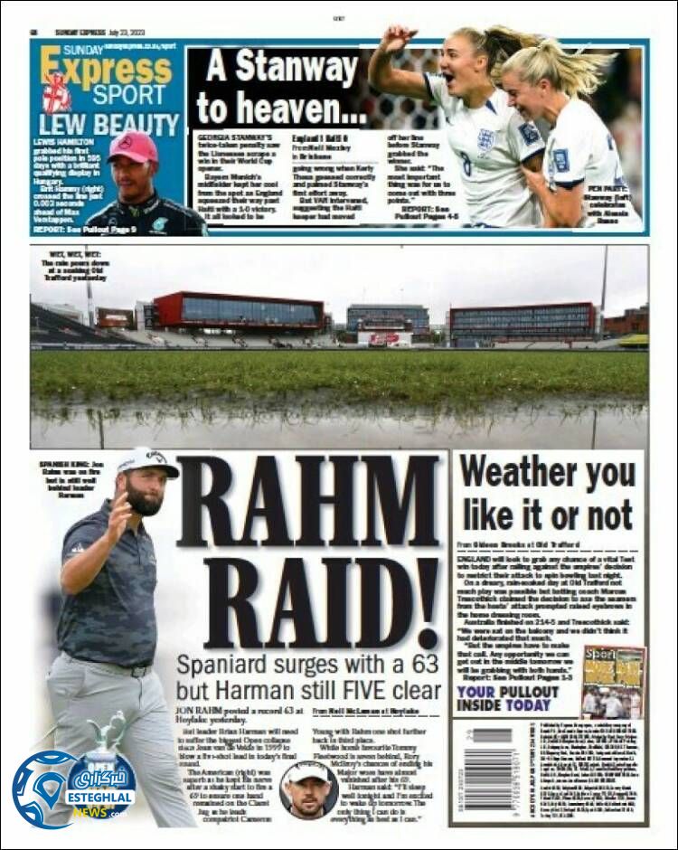 روزنامه ورزشی اکسپرس اسپورت یکشنبه 1 مرداد 1402 