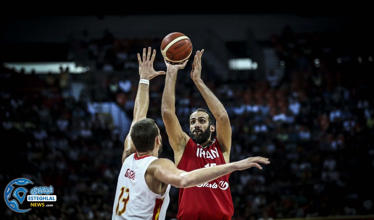 دیدار تیم ملی بسکتبال ایران واسپانیا