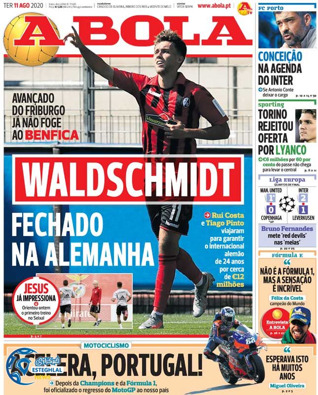 روزنامه ورزشی آبولا سه شنبه 21 مرداد 1399