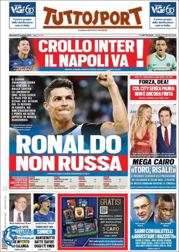 روزنامه ورزشی اسپورت چهارشنبه 15 آبان 1398