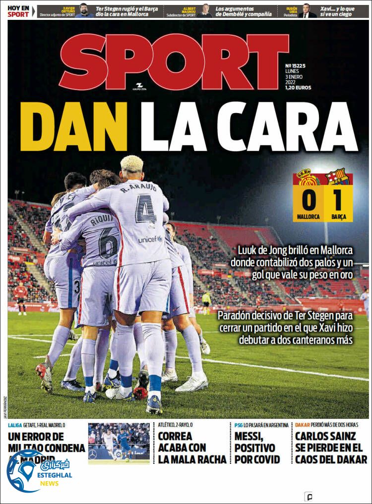 روزنامه ورزشی اسپورت دوشنبه 13 دی 1400