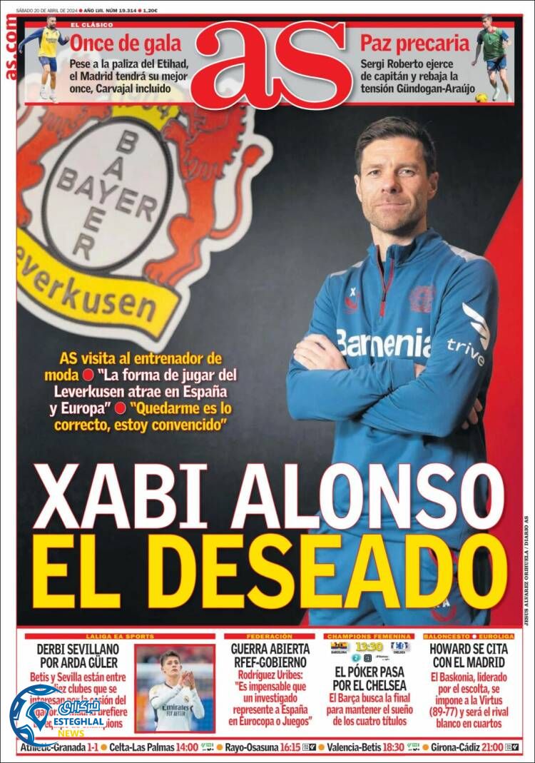 روزنامه ورزشی آاس شنبه 1 اردیبهشت 1403 