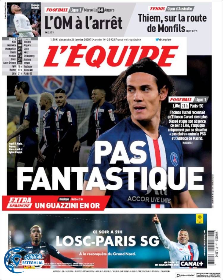 روزنامه ورزشی اکیپ یکشنبه 6 بهمن 1398