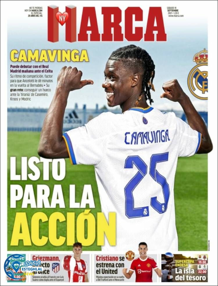 روزنامه ورزشی مارکا شنبه 20 شهریور 1400