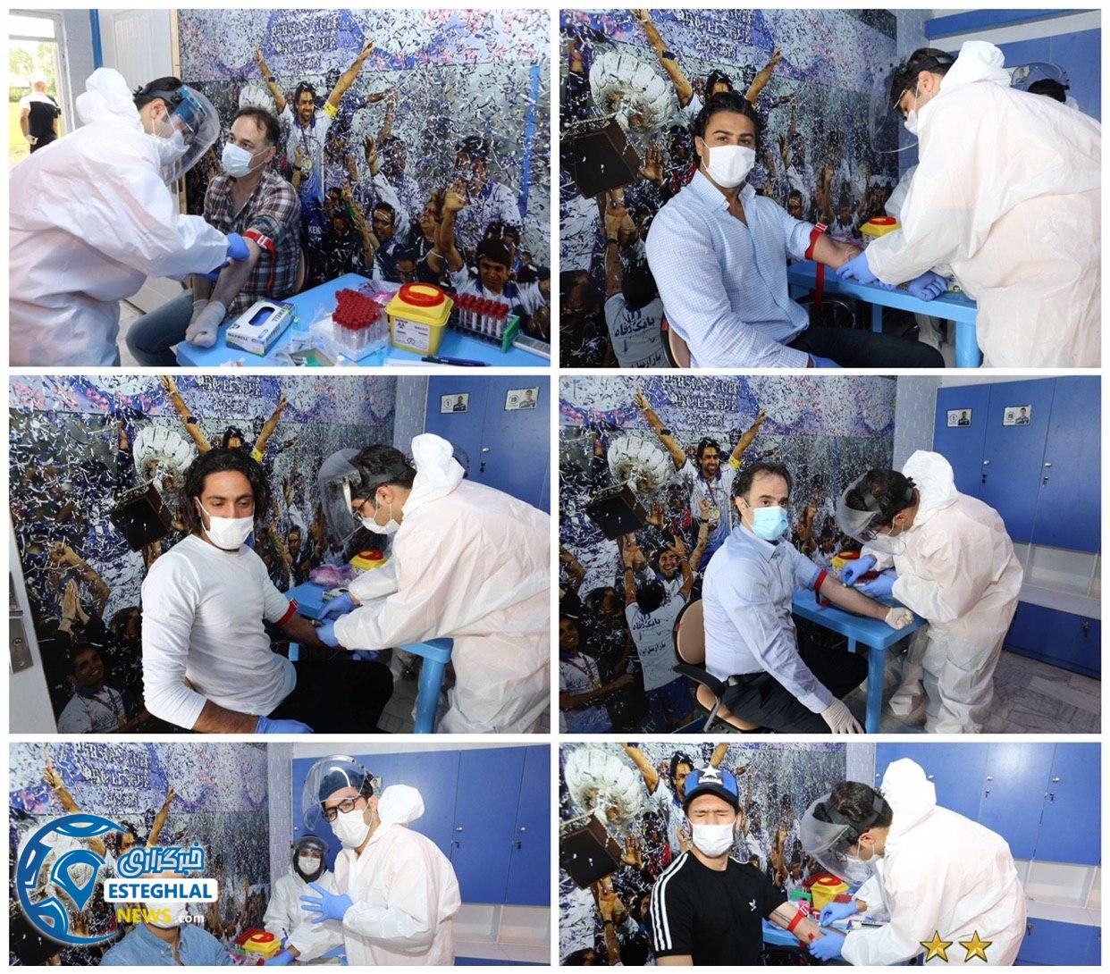 تست کرونای بازیکنان استقلال