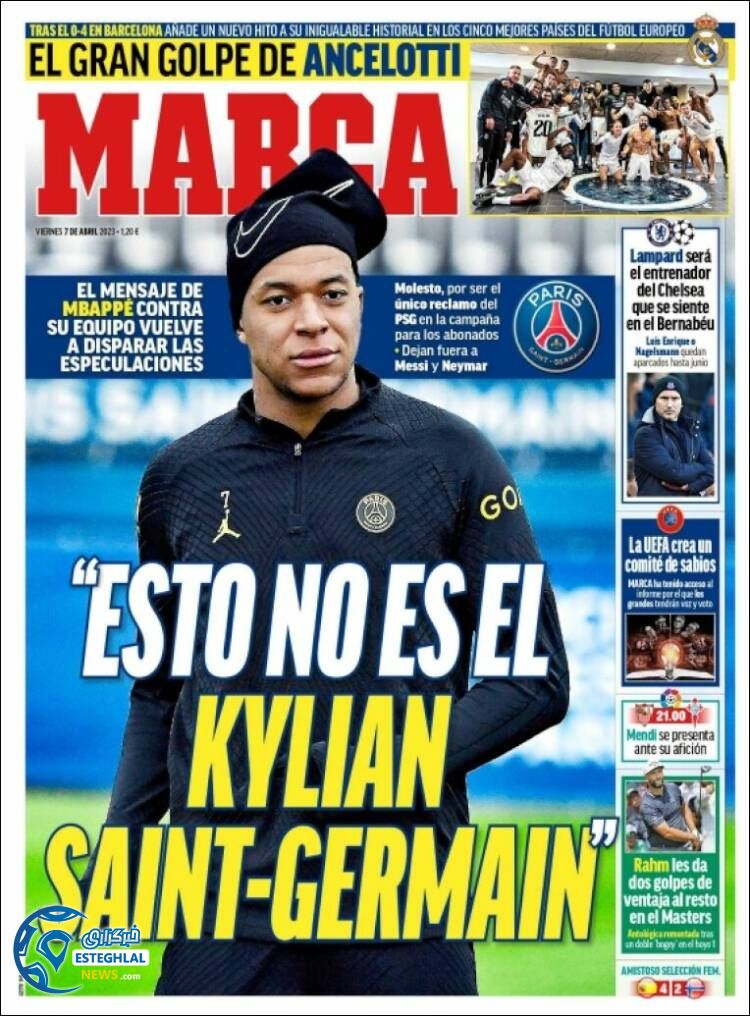 روزنامه ورزشی مارکا جمعه 18 فروردین 1402 