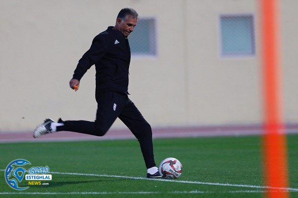 تمرین تیم ملی فوتبال در امارات