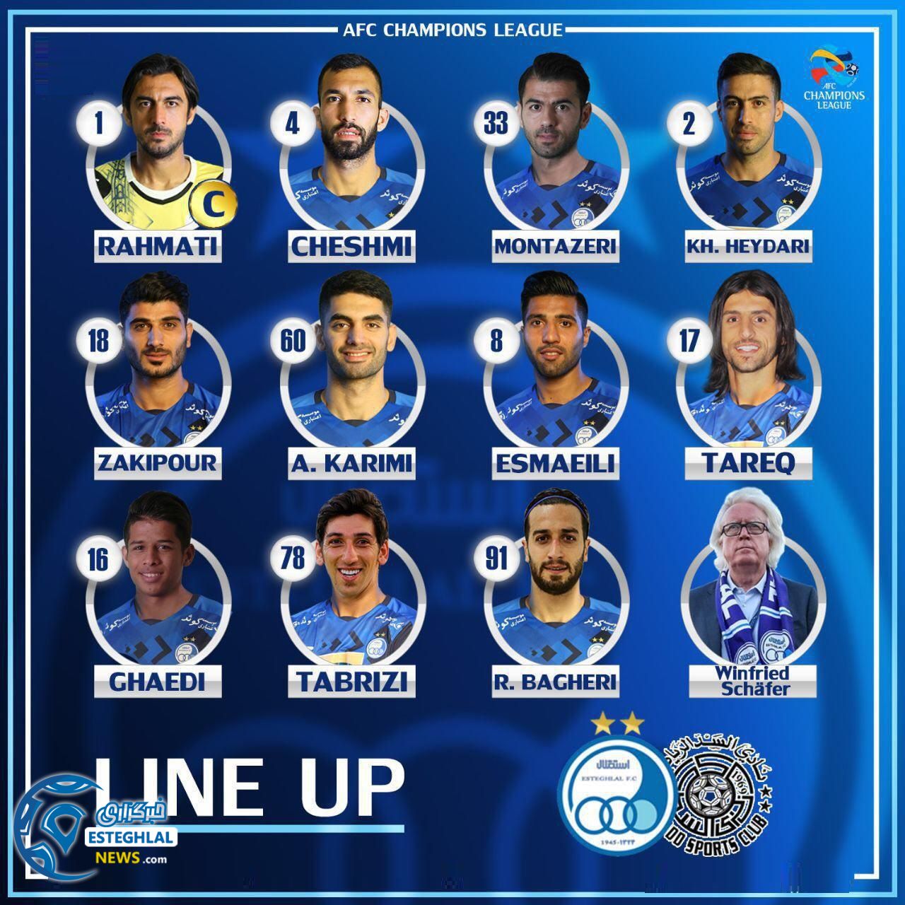 ترکیب استقلال مقابل السد قطر