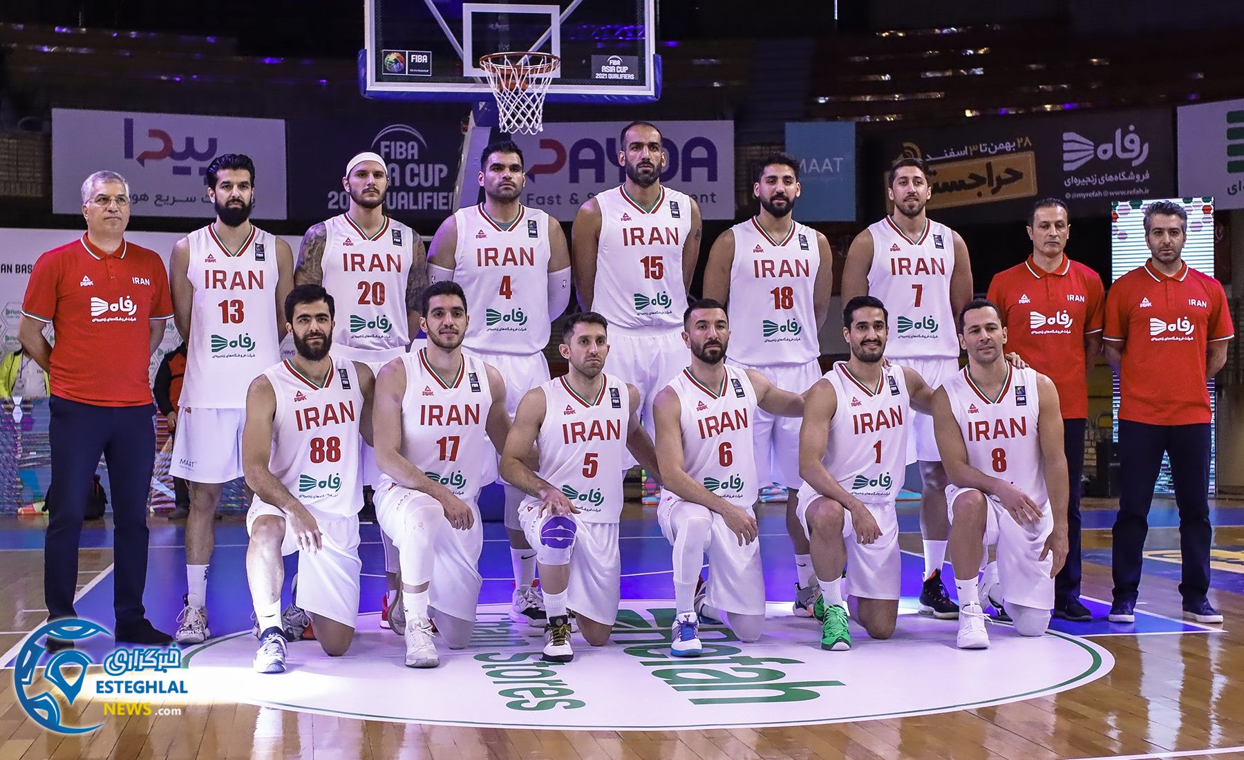 دیدار تیم های ملی بسکتبال ایران و سوریه