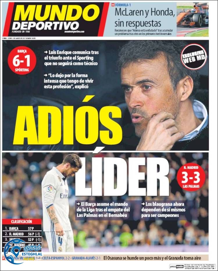 گیشه روزنامه های ورزشی جهان 12 اسفند