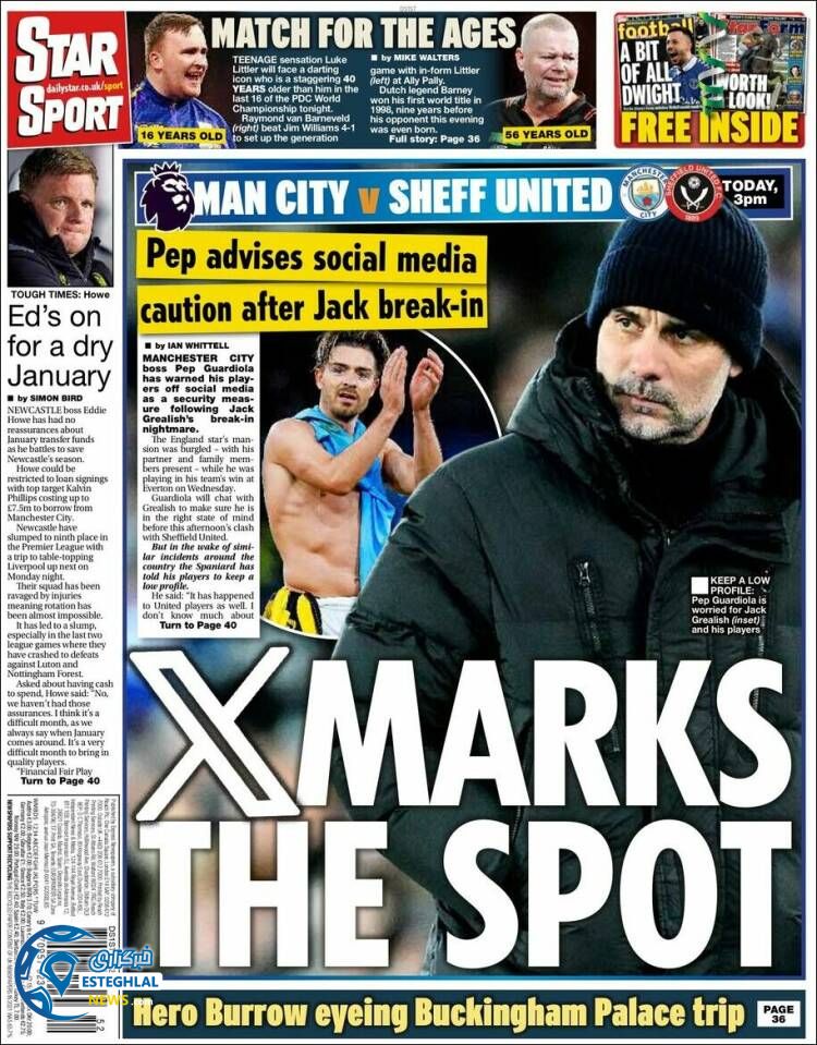 روزنامه  ورزشی استار اسپورت شنبه 9 دی 1402 