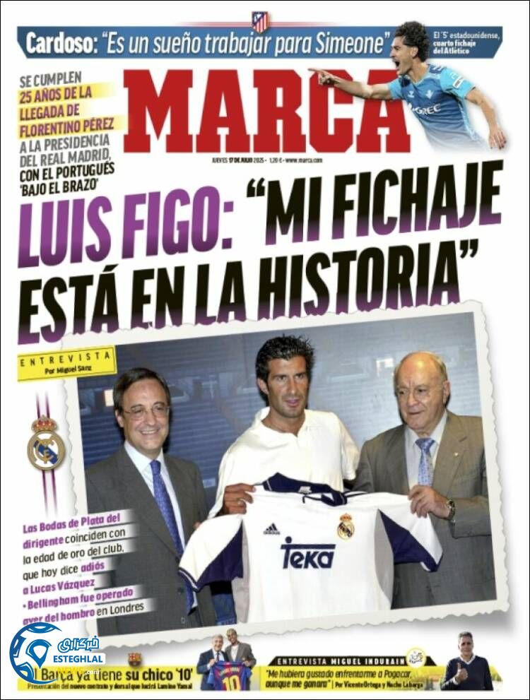 روزنامه ورزشی مارکا پنجشنبه 26 تیر 1404  