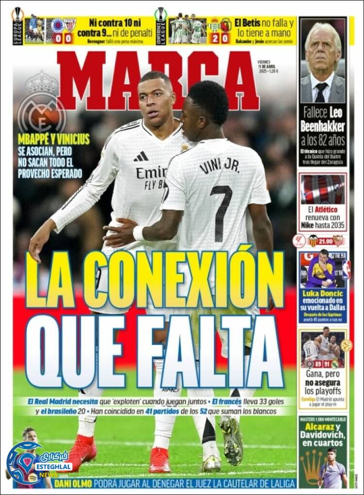 روزنامه ورزشی مارکا جمعه 22 فروردین 1404 