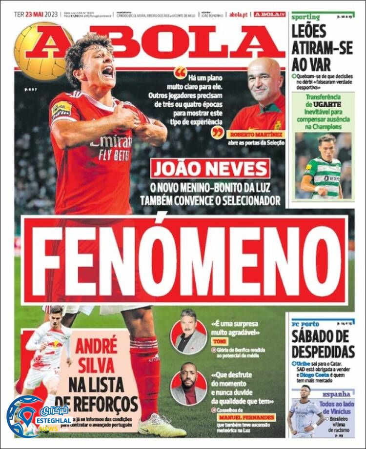 روزنامه ورزشی آبولا سه شنبه 2 خرداد 1402 